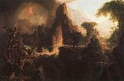 Thomas Cole Expulsion From the Garden of Eden oil painting on canvas